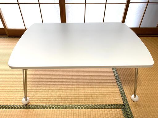 折りたたみテーブル　白