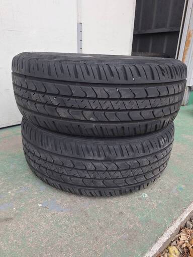 中古スバル純正タイヤホイールセット2本セット　グッドイヤー225/55R17　