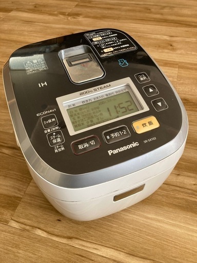Panasonic パナソニック 5.5合炊き　スチームIHジャー炊飯器 SR-SX102