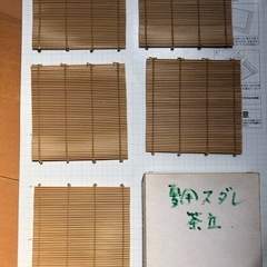 茶托　茶たく　茶器　すだれ　未使用　昭和当時物　