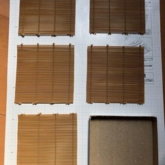 茶托　茶たく　茶器　すだれ　未使用　昭和当時物　の画像