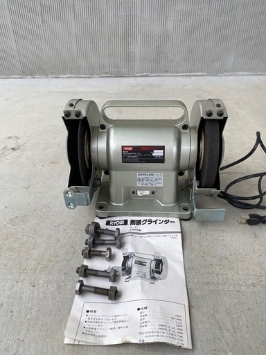 ・RYOBI リョービ 両頭グラインダー G-6 電動工具 研磨 卓上【新品に近い美品