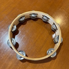 【大幅値下げ】KC タンバリン 
丸型 木製 ナチュラルカラー ...