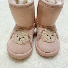 ♡futafuta♡ウサギ刺繍 ピンクブーツ 13.0cmの画像