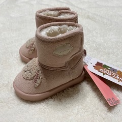 ♡futafuta♡ウサギ刺繍 ピンクブーツ 13.0cm