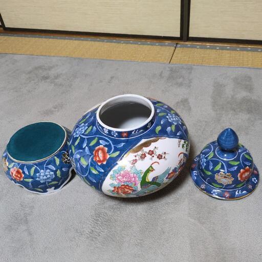 菊水作 飾壺 古許窯 菊水作 飾壺 古許窯美術工芸