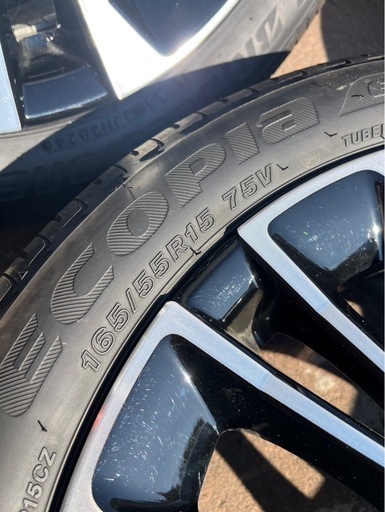 値下げしました！タントカスタム後期LA650S純正ホイールタイヤセット