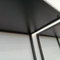 ★ジモティ割あり★ IKEA ラック ブラック H175×D36.5×W51 クリーニング済み HJ6009の画像