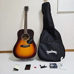【初心者向け】ギター Headway HD-25/SB 【ケース付】