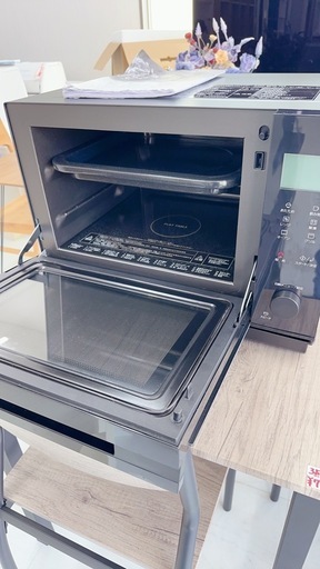 2023年製パナソニック オーブンレンジ 26L フラットテーブル スピードあたため 蒸気センサー 