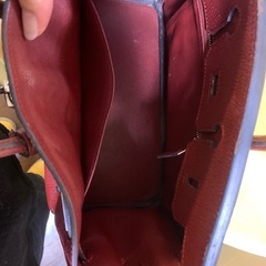 セレブ風バッグ　　25cm横　シルバー金具の画像
