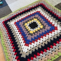 膝掛け　　　マット　　ハンドメイド の画像