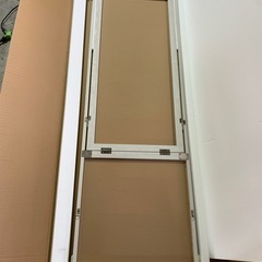 25m ミルオ君の鏡工房 全身鏡 姿見 スタンドミラー 木製 折りたたみ 飛散防止 壁掛け 全身ミラー 玄関 (150x50cm ホワイト) y030704m の画像
