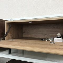 ★ジモティ割あり★  テレビ台 茶色 H36×W180×D40 クリーニング済み KJ8649の画像