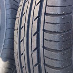 【話し中】155/65R13 13インチアルミ付き夏タイヤ4本 軽自動車汎用の画像