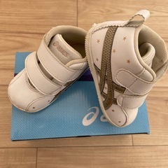 【値下げ】子供靴/シューズ/アシックス/asics/ホワイト/13.0
