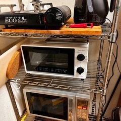 電子レンジとオーブントースターとカセットコンロ