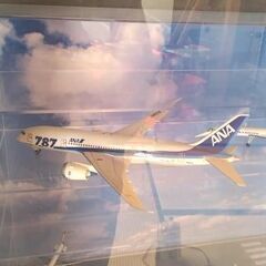 決まりました　飛行機模型　収納棚付き