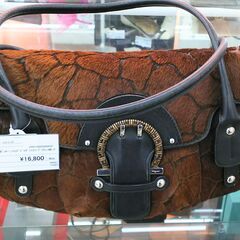 S.Ferragamo/フェラガモ　ガンチーニ　ハンドバッグ　ハラコ　ブラウン　AB-21 6805　IKZ-570