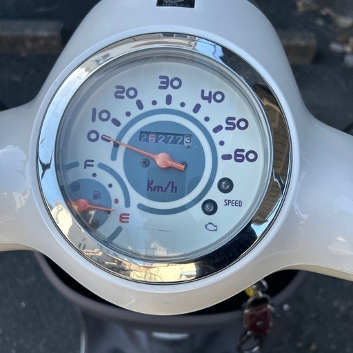 ホンダ Giorno JBH-AF70 ホワイト 走行距離 26277km