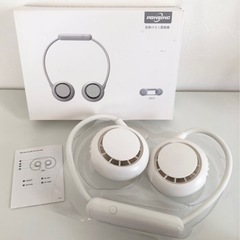 【中古品】ハンディファン 首掛け 扇風機 携帯扇風機 ネックバン...