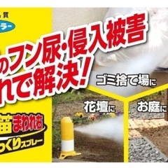 猫まわれ右びっくりスプレー　新品と中古の２つセットの画像