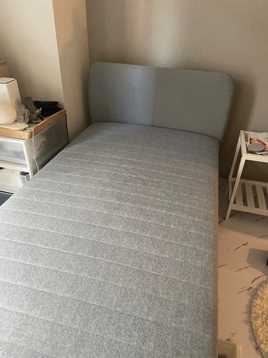 IKEA シングルベット グレー