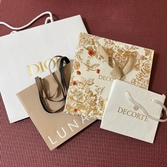 DIOR、DECORTE他ショッパー