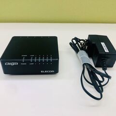 エレコム Giga対応５ポートスイッチ　EHC-G05PA-B-K