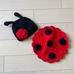 お値下げしました！美品！！可愛いです🩷ニューボーンフォト３点（天使の羽は未開封）の画像