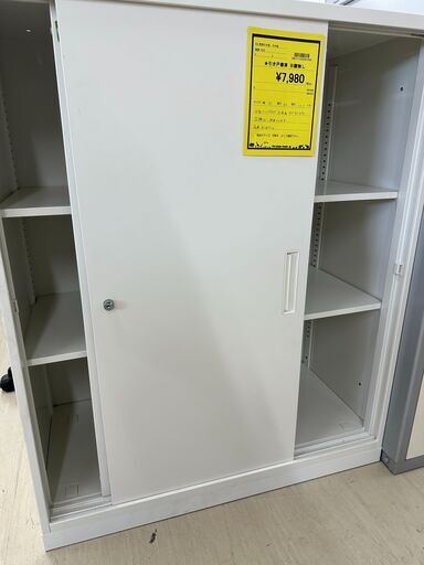 ジモティ来店特価!!　　引き戸付き書庫　鍵なし　　J-250321