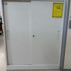 ジモティ来店特価!!　　引き戸付き書庫　鍵なし　　J-250321