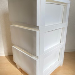 ニトリ 衣装ケース工具不要で組み立て簡単ワイドチェスト デコニー...