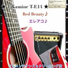 ★エレアコ★ Takamine T-E14 ★Red Beauty♪