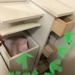 スリムドレッサー(コンパクトドレッサー)ホワイト/白の画像