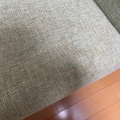ソファ　グリーンファブリックの画像