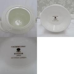 NIKKO (ニッコー) 食器 nikko ニッコー ティーポット 陶器 ホワイト 花 楕円形 【キモノオフ野々市若松店】の画像