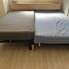 ニトリのシングルとセミダブルのベッド