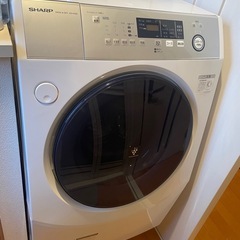 シャープ　ドラム式洗濯乾燥機（2019年製）の画像