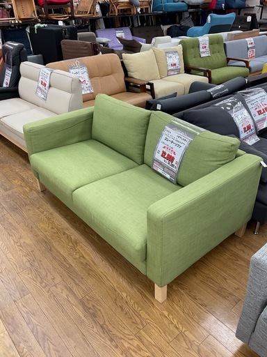 IKEA karlstad カルルスタード　ソファ　オットマン　グリーン KC-8【新入荷 リサイクル品】IKEA カルルスタード 2シーターソファ