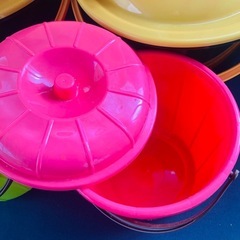 お値下げ　蓋付きバケツ8個まとめ　の画像