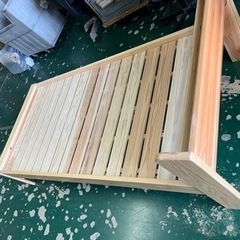 美品 カイバラ工芸 シングルベット