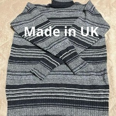 英国製　タートルネック　セーター