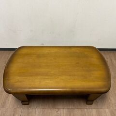 木製 収納付き ローテーブル センター リビング 長方形 アンティークの画像