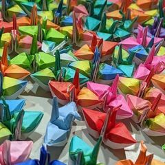 福鶴！１羽あたり５００円！縁起物！ぷっくらした羽の中に福が詰まってます！ジモティー特別価格！の画像