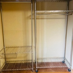 【決まりました】メタルラック、衣装かけ×2つ