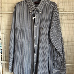 men's DECOY 長袖柄ワイシャツボタンダウン