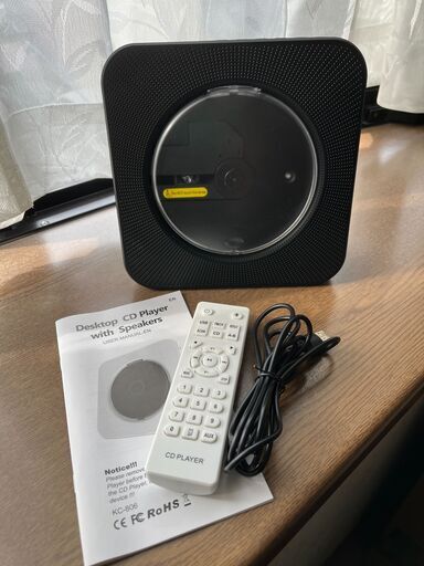 Gueray CDプレーヤー 卓上置き式 Bluetooth5.0 1台多役 CDラジカセ CD/FM/USB/AUXなどに対応 CDラジオ 防塵透明カバー付き LEDディスプレイ リモコン付き 音楽再生/語学学習/胎児教育 PSE認証済み 日本語説明書付き ブラック