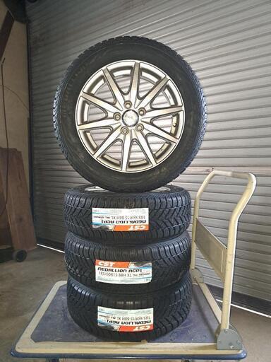 タイヤ中古 完売)(中古タイヤ)極上品 2022年製 ☆165/60R15 77H DUNLOP