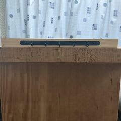 壁フック（５連フック）　ひのき超仕上げ　４５ｃｍ×３．５ｃｍの画像